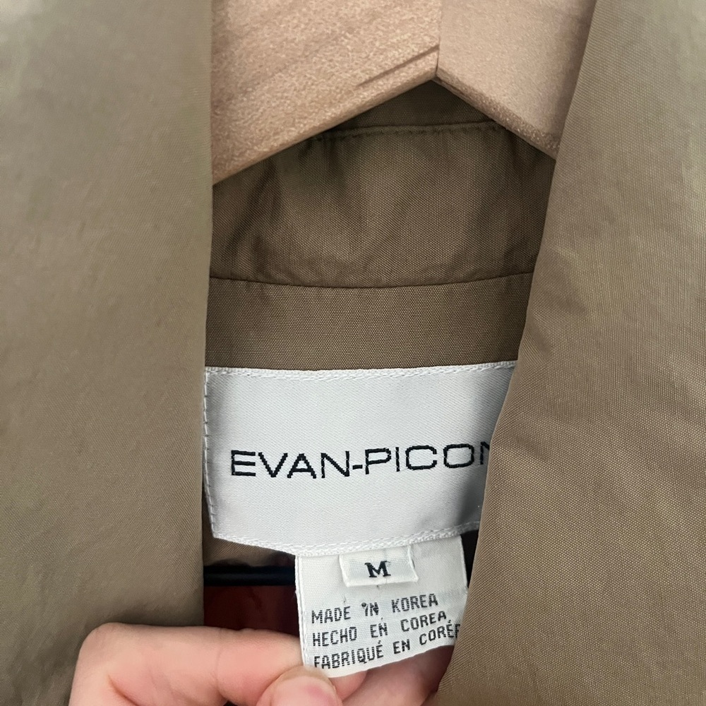 Vintage Tan Jackets with Front Buttons and Orange Quilted Liner - Picture 3 of 6
